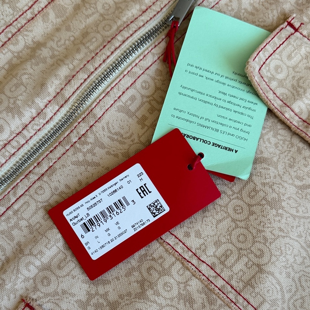 HUGO X LES BENJAMINS RELAXED-FIT JACKET WITH ALL-OVER PRINT - Picture 11 of 15